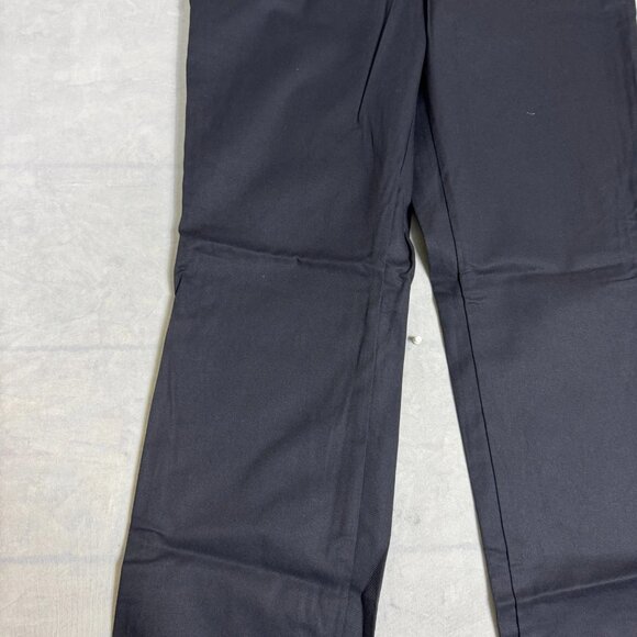 Dickies Chino Pants Womens Black Flat Front Workwear Straight Leg Size 16 UU NWT - Picture 10 of 16